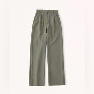 Abercrombie & Fitch Sloane Tailored Trouser Pant Size 10S Olive Green